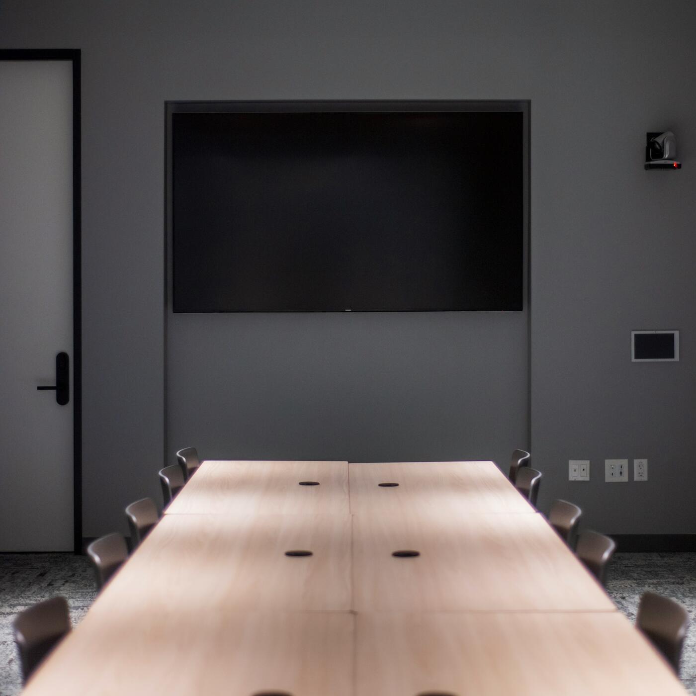 Corporate AV meeting room setup